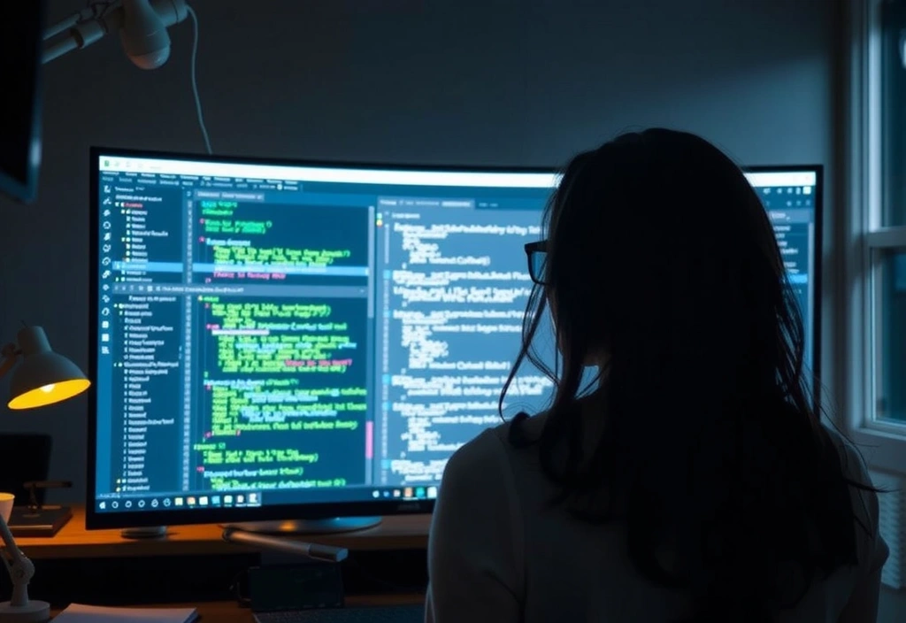 Artisan derrière l'écran